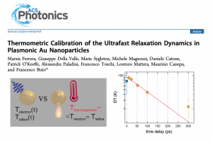 Thermometric Calibration of the Ultrafast Relaxation Dynamics in Plasmonic Au Nanoparticles